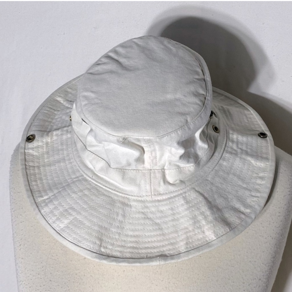 Light Beige Foldable Sun Bucket Hat M